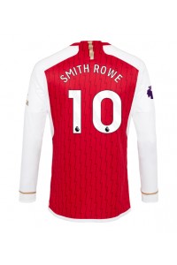 Arsenal Emile Smith Rowe #10 Jalkapallovaatteet Kotipaita 2023-24 Pitkähihainen